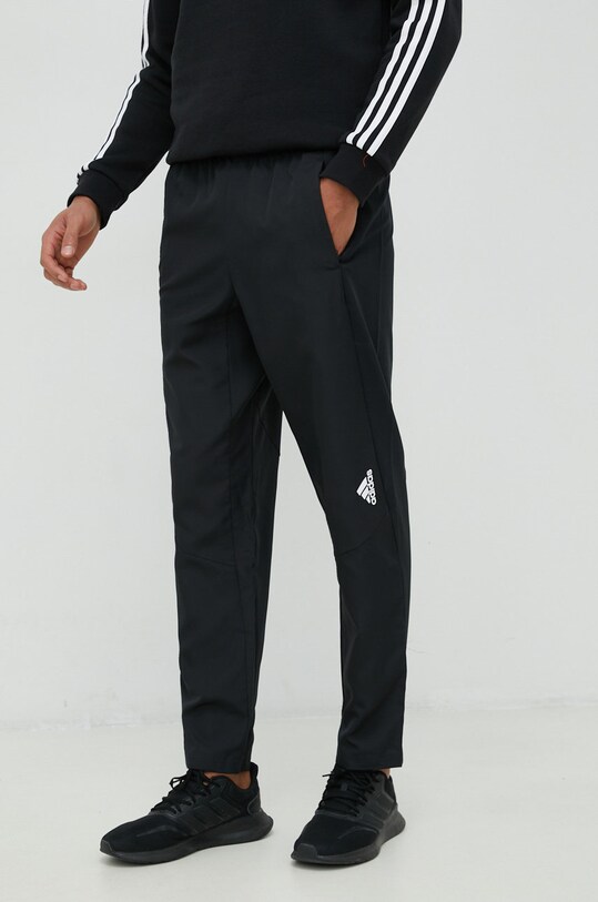 Штани для тренувань adidas Performance Designed For Movement тканина чорний HN8529