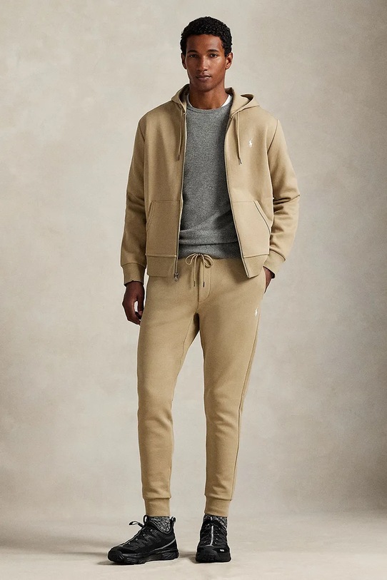 Tepláky Polo Ralph Lauren pletenina béžová 710881518