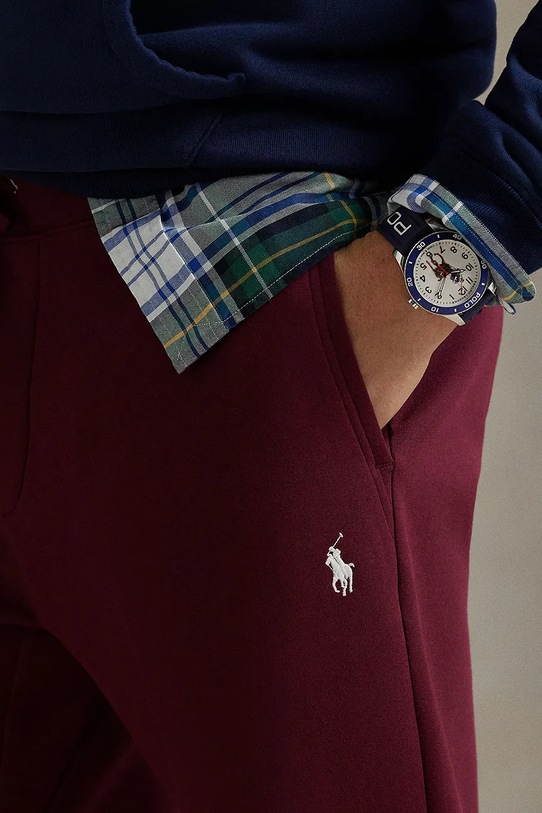 Polo Ralph Lauren spodnie dresowe bordowy 710881518