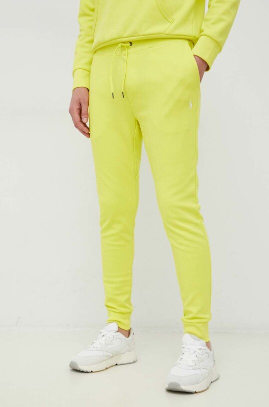 Tepláky Polo Ralph Lauren pletenina žltá 710881518