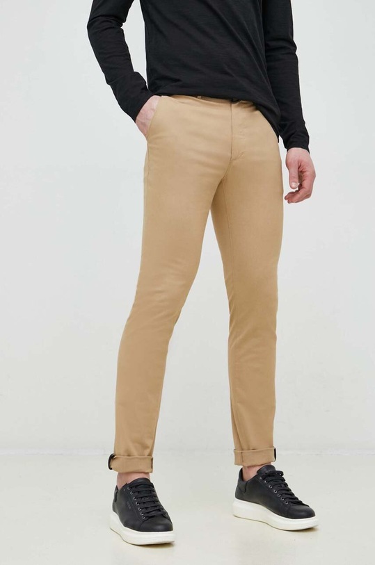 Calvin Klein spodnie K10K110979.PPYX beżowy SS24