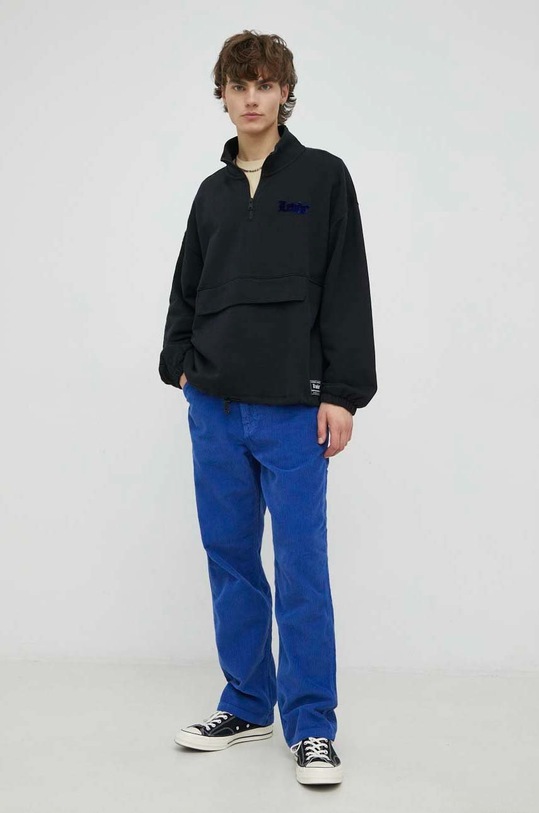 Levi's spodnie sztruksowe 55849.0032 niebieski SS23