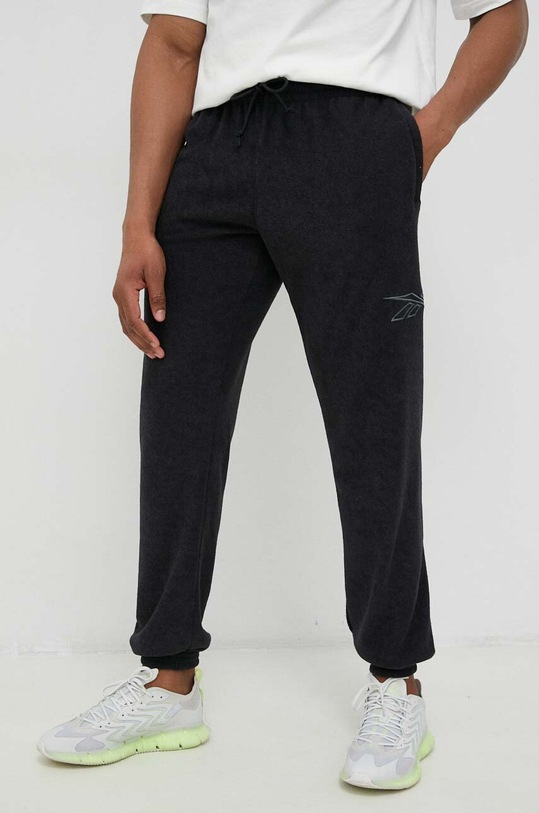Reebok Classic pantaloni de trening tricotaj negru IA2426