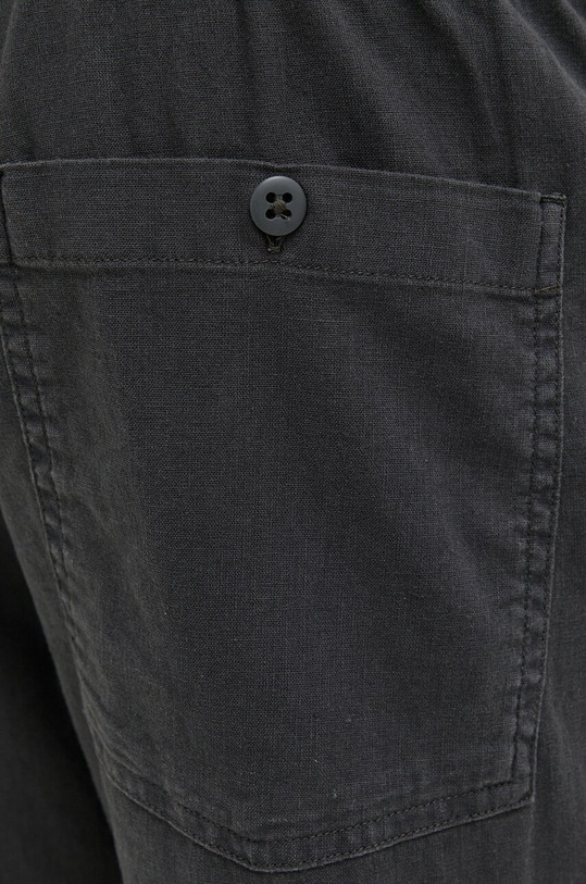 Панталон с лен Abercrombie & Fitch сив KI130.3012.950