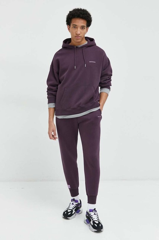 Abercrombie & Fitch spodnie dresowe KI134.3100.530 fioletowy SS23