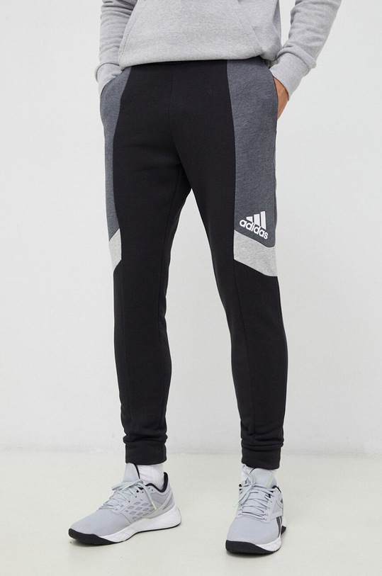 adidas spodnie dresowe dzianina czarny HY8683