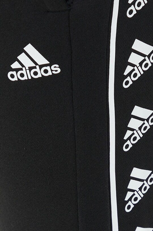 Pamučni donji dio trenirke adidas crna IC6795