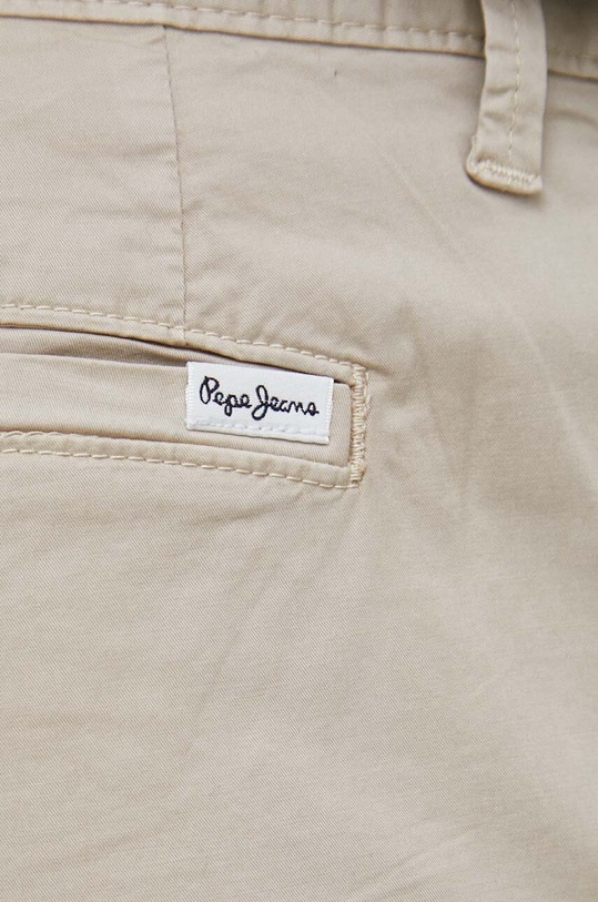 Pepe Jeans spodnie Harrow Poplin beżowy PM211555.845