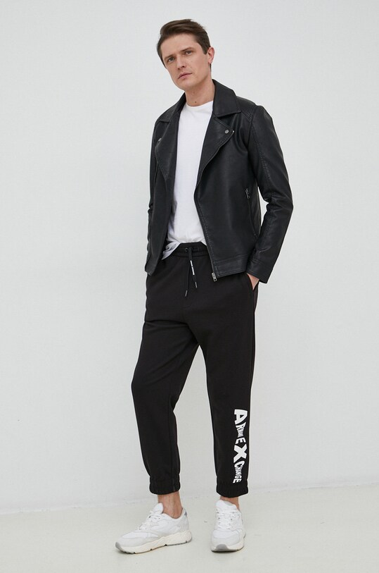 Spodnji del trenirke Armani Exchange 3RZPFA.ZJXAZ črna SS23