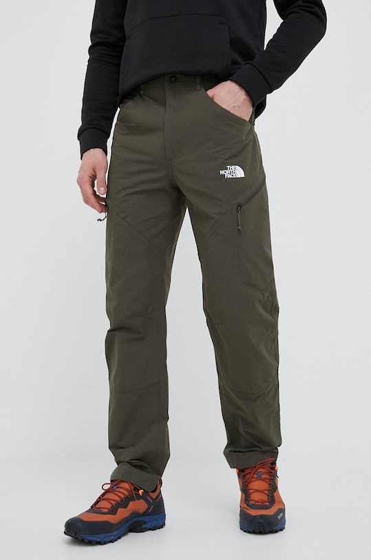 The North Face spodnie outdoorowe Exploration tkanina zielony NF0A7Z9621L1