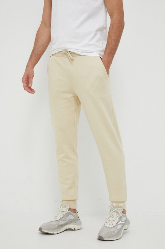 The North Face spodnie dresowe bawełniane bawełna beżowy NF0A5ILI3X41