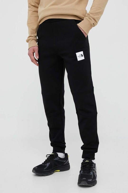 The North Face pantaloni de trening din bumbac bumbac negru NF0A827GJK31