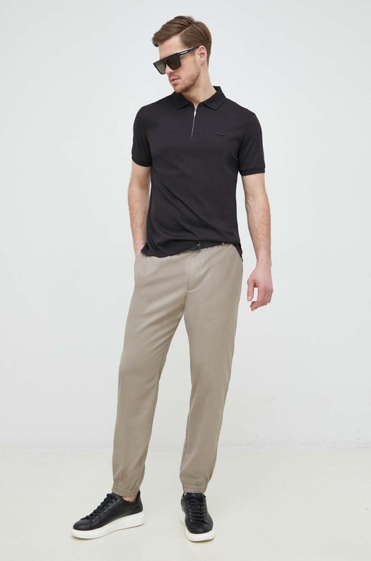 Emporio Armani spodnie 3R1PC0.1NRBZ beżowy SS23