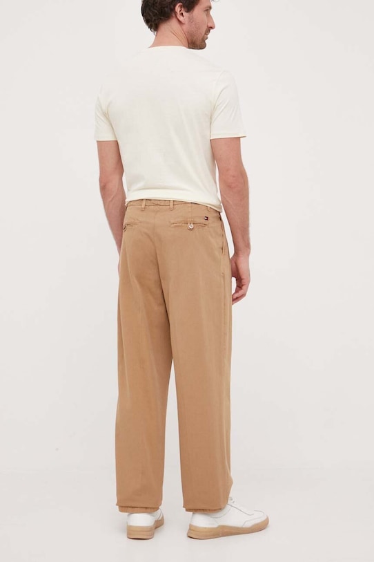 Odjeća Pamučne hlače Tommy Hilfiger x Shawn Mendes MW0MW31192.PPYX smeđa