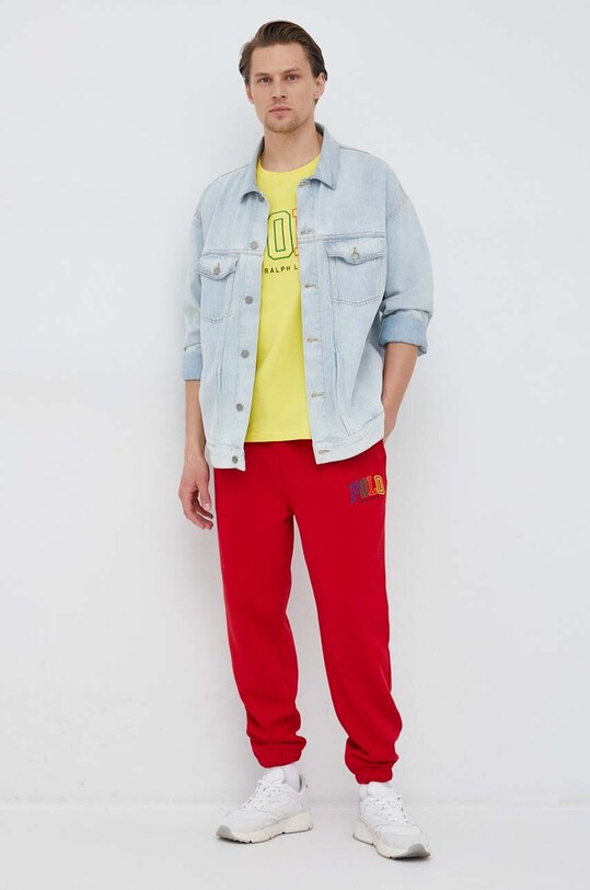 Polo Ralph Lauren pantaloni de trening 710899183 rosu SS23