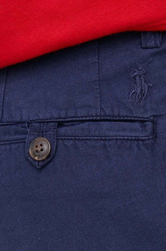 Ленен панталон Polo Ralph Lauren тъмносин 710901796