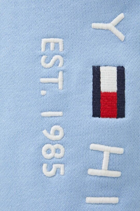 Tommy Hilfiger spodnie dresowe bawełniane niebieski MW0MW08388.PPYX