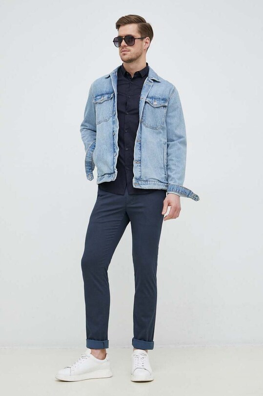Παντελόνι Tommy Hilfiger MW0MW31141.PPYX σκούρο μπλε SS23