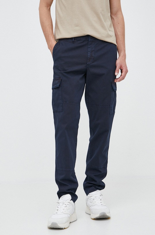Tommy Hilfiger spodnie z elastanem granatowy MW0MW31149.PPYX