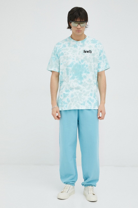 Levi's spodnie dresowe bawełniane Gold Tab™ A3782.0015 niebieski SS23