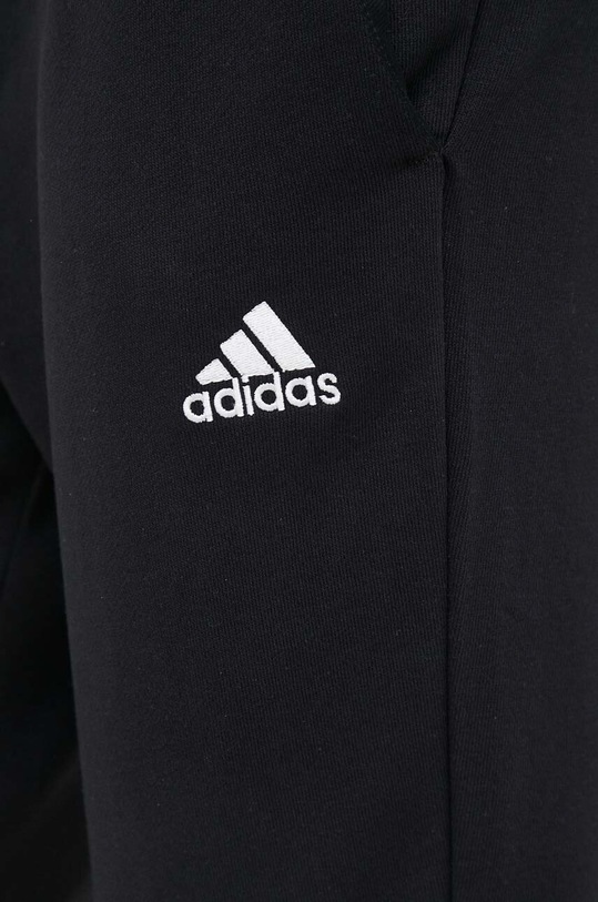 adidas spodnie dresowe bawełniane Essentials czarny HA4347