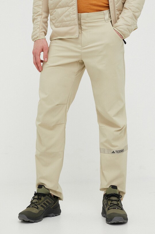 adidas TERREX spodnie outdoorowe Multi tkanina beżowy HM4034