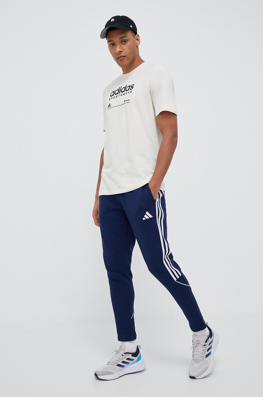 adidas Performance pantaloni de trening HS3612 bleumarin SS23