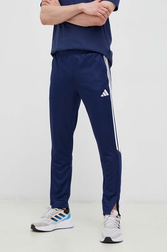 Штани для тренувань adidas Performance Tiro 23 трикотаж темно-синій HZ0173