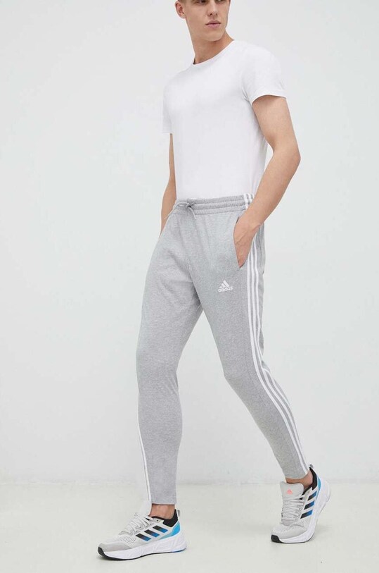 adidas spodnie treningowe Essentials dzianina szary IC0046