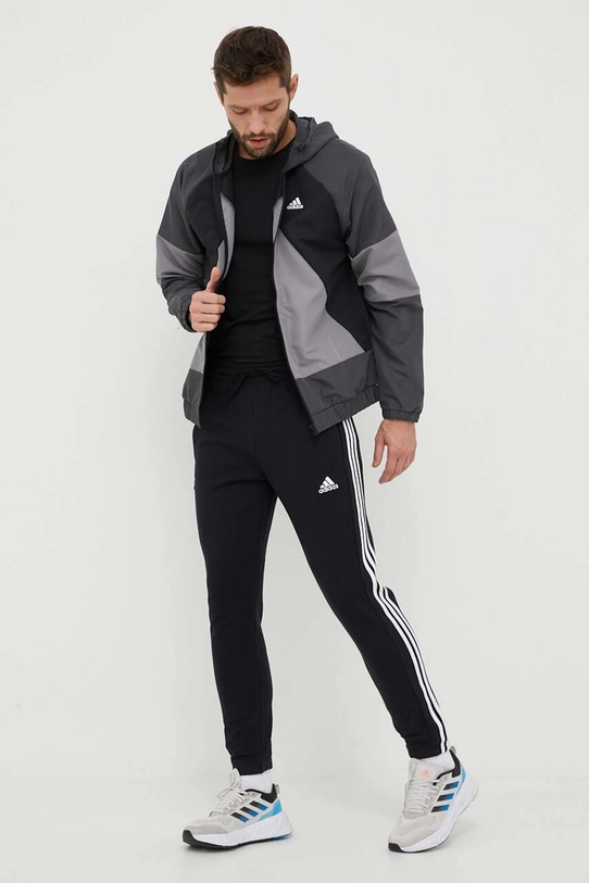 Pamučni donji dio trenirke adidas IC0050 crna SS23