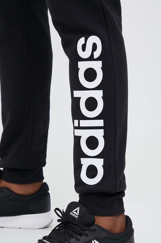 Бавовняні спортивні штани adidas чорний IC0063