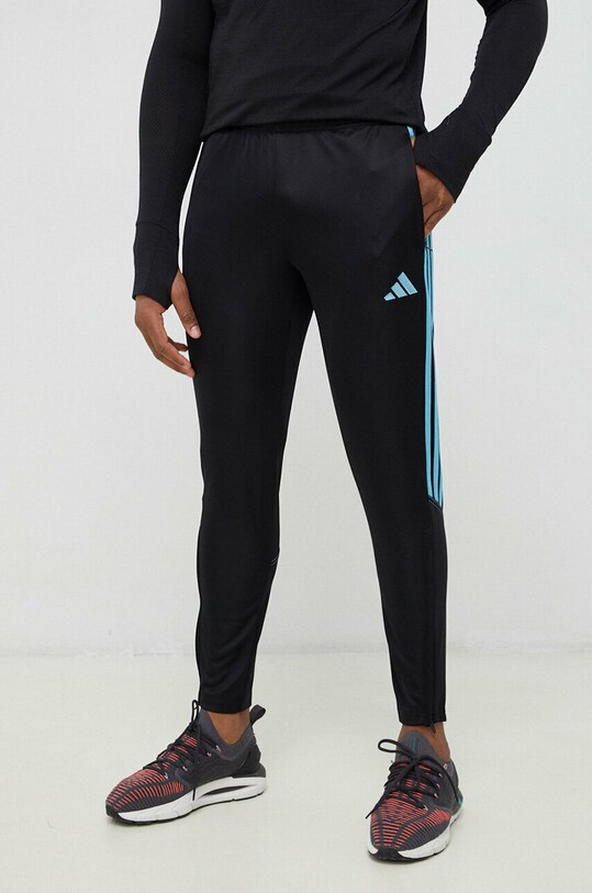 adidas Performance spodnie treningowe Tiro 23 dzianina czarny IC1586