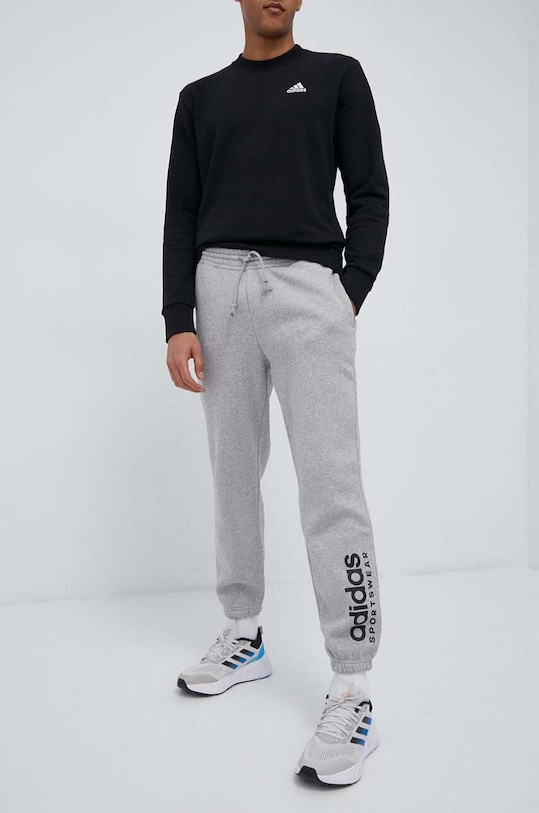 adidas pantaloni de trening tricotaj gri IC9783