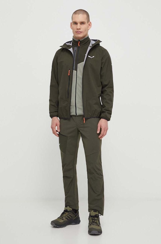 Salewa spodnie outdoorowe Agner Light 2 DST 00.0000028562 zielony SS24