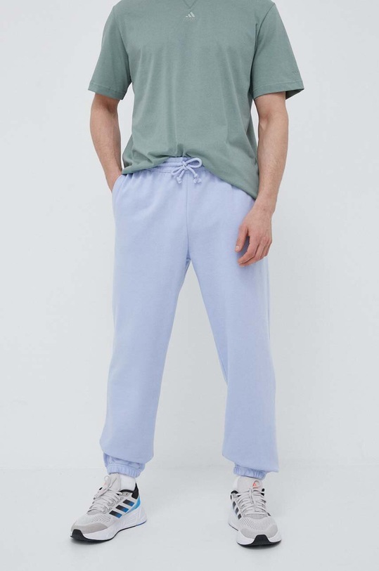 Tepláky adidas pletenina modrá IC9780