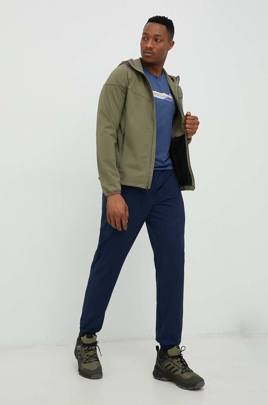 Columbia pantaloni de exterior Hike 1990431 bleumarin SS24