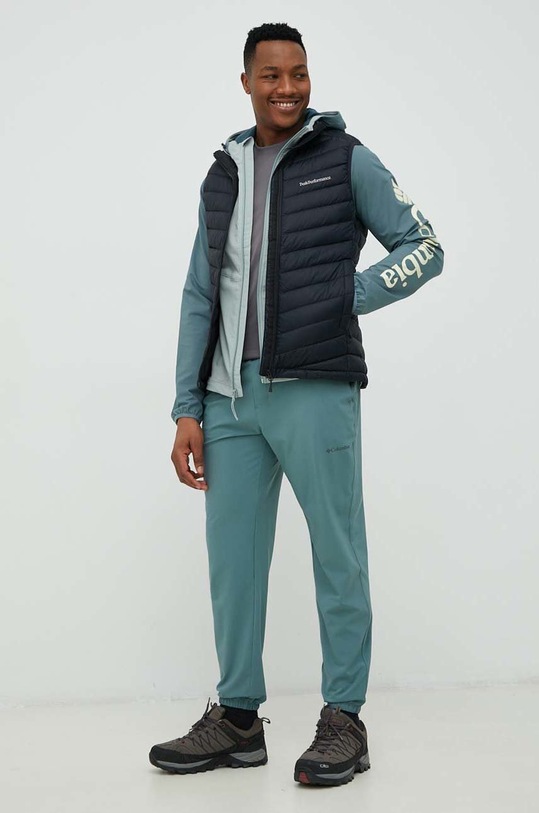 Columbia spodnie outdoorowe Hike 1990431 turkusowy SS24