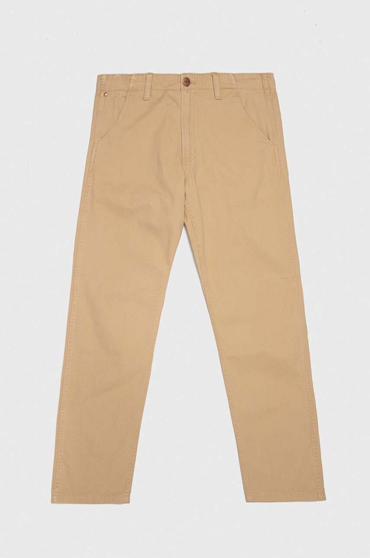 Wrangler spodnie bawełniane Casey Jones Chino bawełna beżowy W1C0FUC25