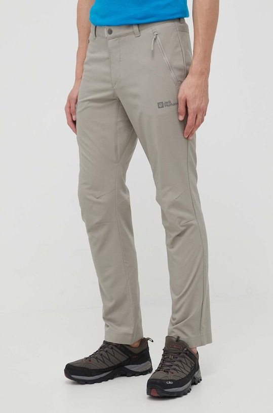 Jack Wolfskin pantaloni de exterior Active Track panza verde 1508251