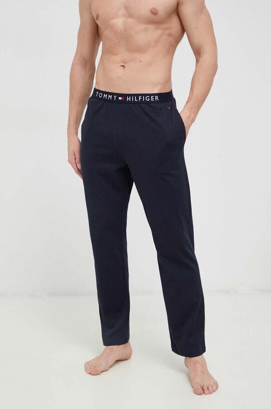 Bavlnené nohavice Tommy Hilfiger bavlna tmavomodrá UM0UM02889.PPYX