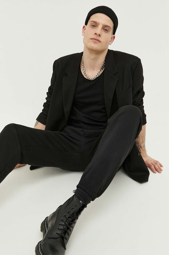 Хлопковые спортивные штаны GCDS CC94M290641 чёрный