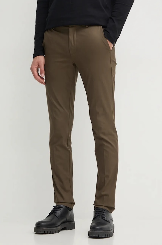 BOSS pantaloni chinos verde 50487754