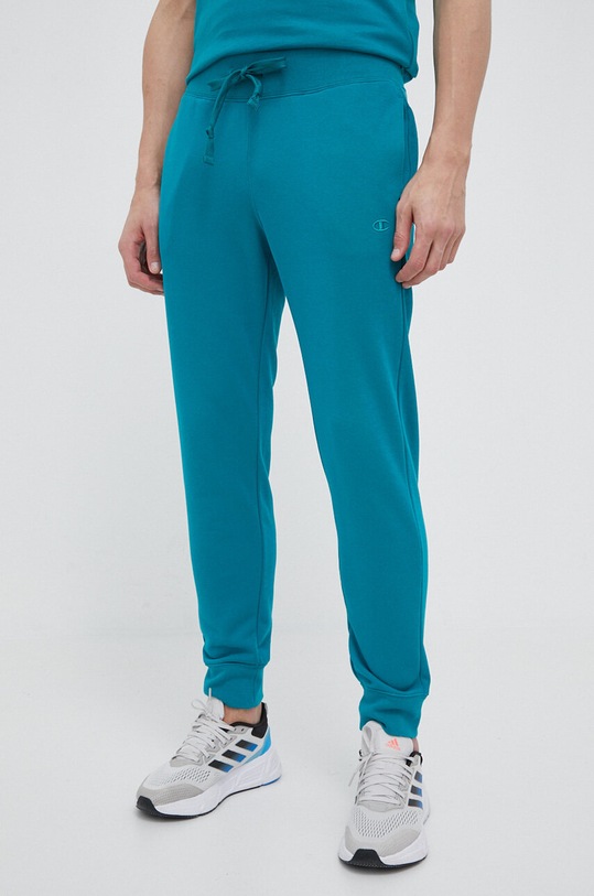Champion pantaloni de trening tricotaj turcoaz 218494
