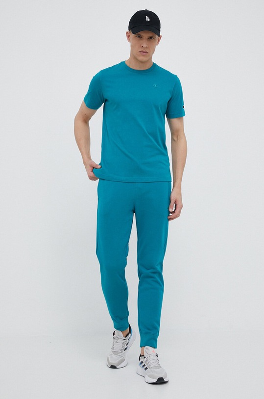 Champion pantaloni de trening 218494 turcoaz SS23