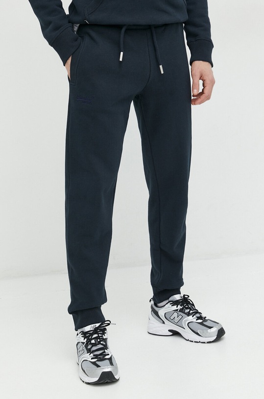 Tepláky Superdry pletenina tmavomodrá M7010990A.98T