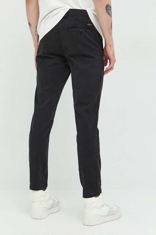 Odzież Superdry spodnie M7011022A.12A czarny