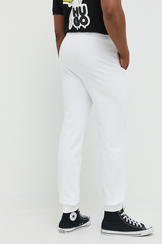 Odzież HUGO spodnie dresowe bawełniane 50489617 biały