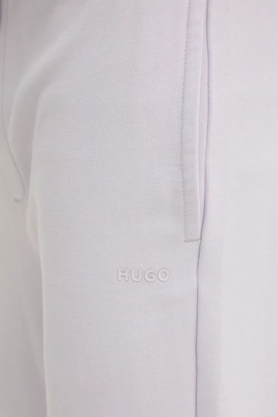 HUGO pantaloni de trening din bumbac violet 50489617