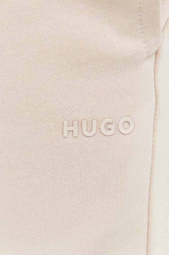 Одежда Хлопковые спортивные штаны HUGO 50489617 бежевый