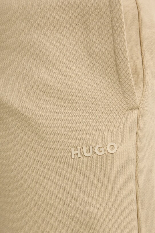 HUGO pantaloni de trening din bumbac bej 50489617